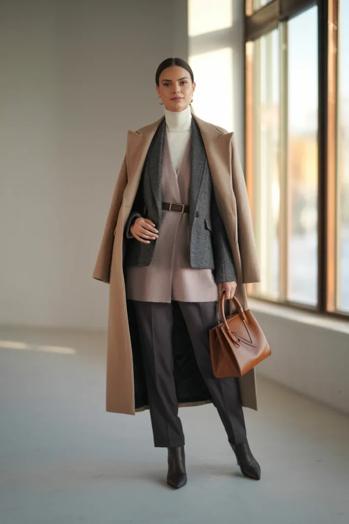 27 Winter Fashion Trends That Make Every Outfit Look Instantly Chic 23 Layered Turtlenecks