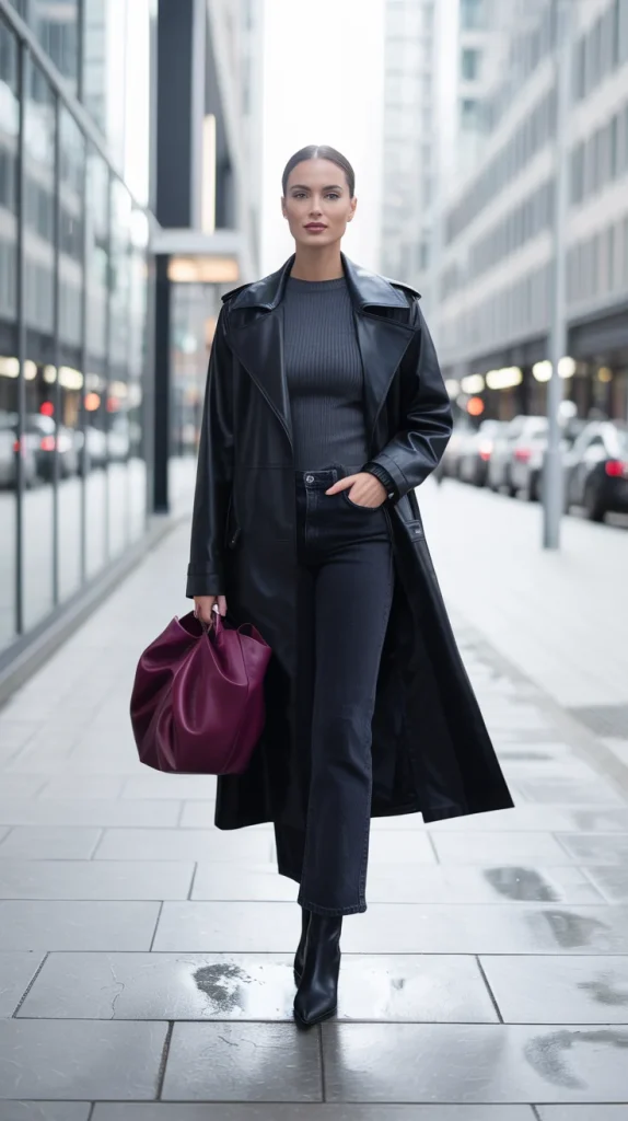 27 Winter Fashion Trends That Make Every Outfit Look Instantly Chic 10 Leather Trench Coats