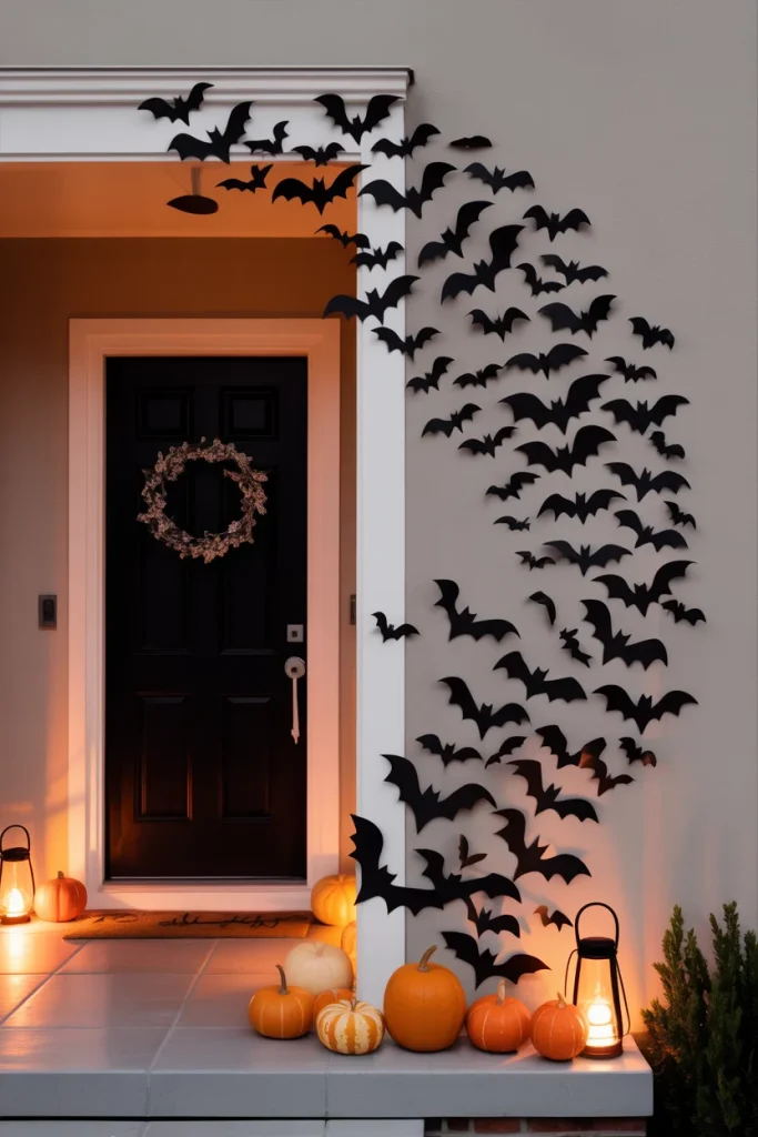 Make a Flying Bat Door Display