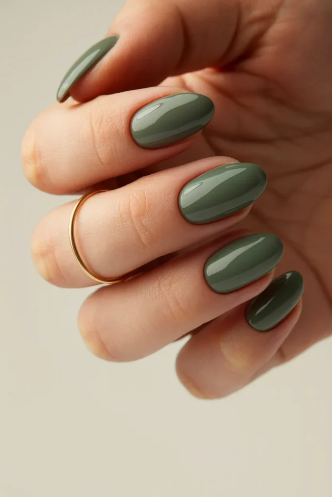 31 Dark Green Nail Designs That Look Moody, Luxe, and So Chic 6 Matte Dark Green with Glossy Tips