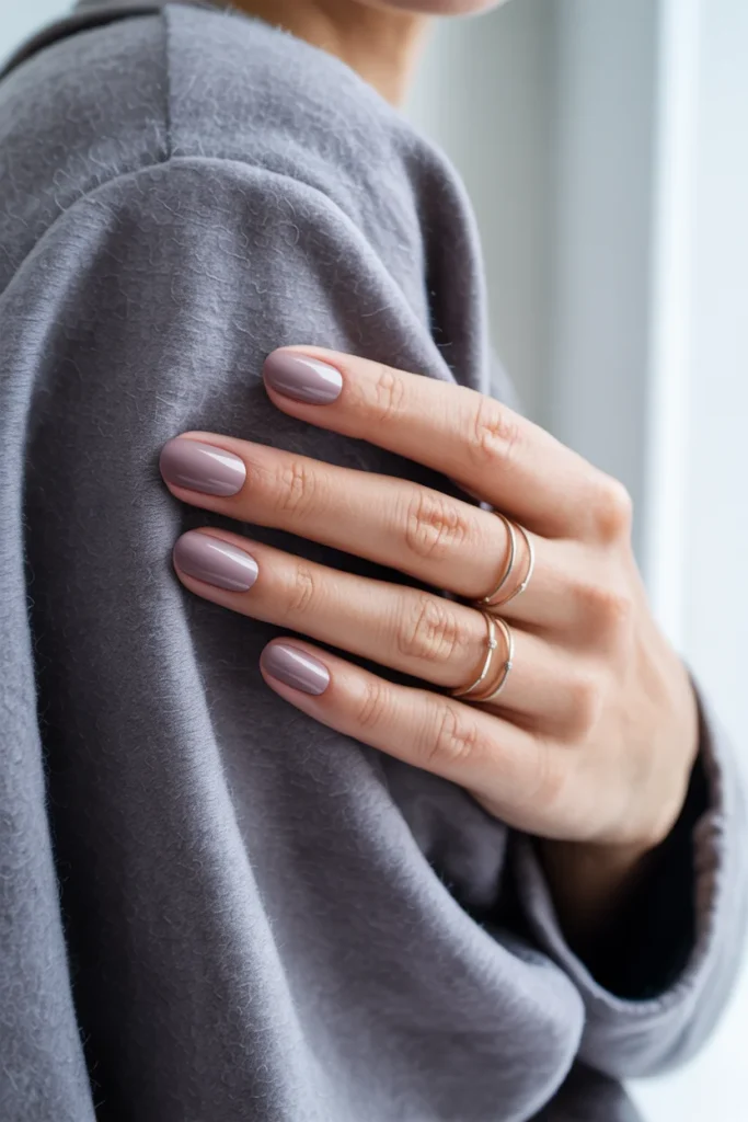 29 November Nail Ideas for the Coziest Fall Manicure 27 Matte Mauve Nails