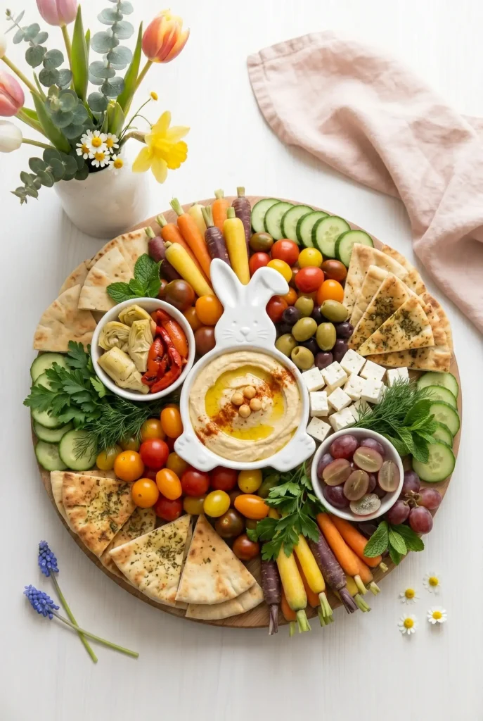 28 Easter Charcuterie Board Ideas That Are Almost Too Pretty to Eat 15 Mediterranean Easter Grazing Board