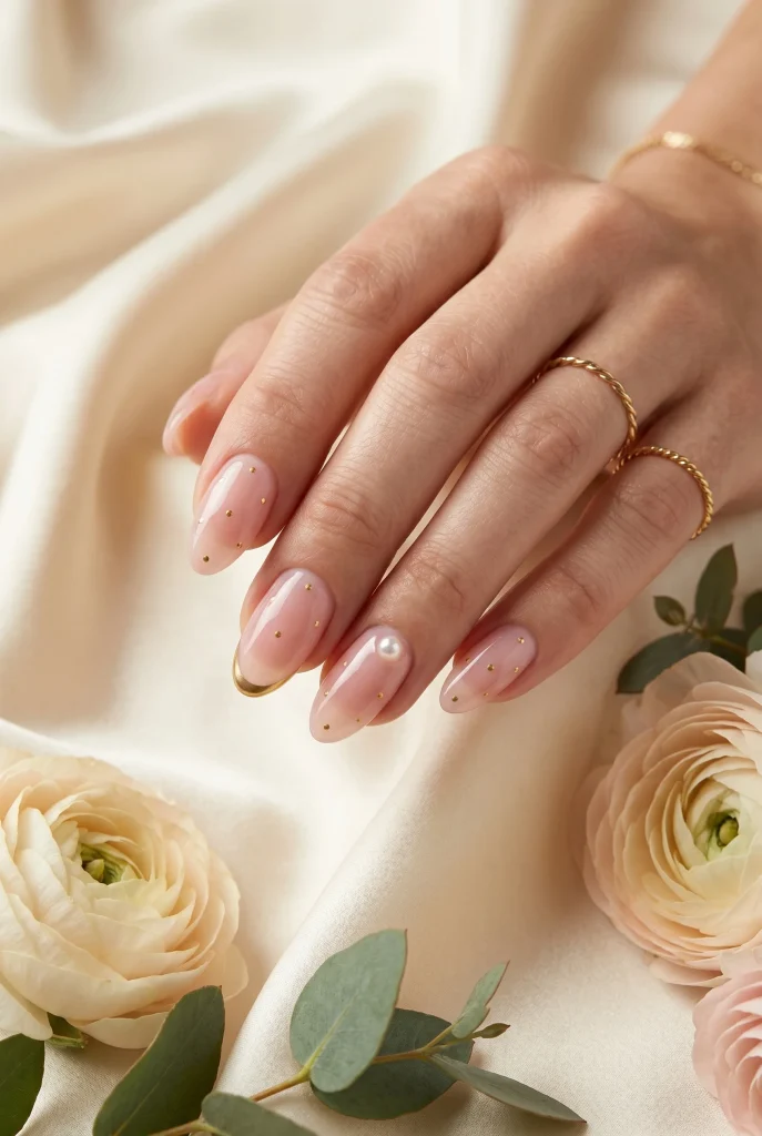 Metallic Micro Accent Nails