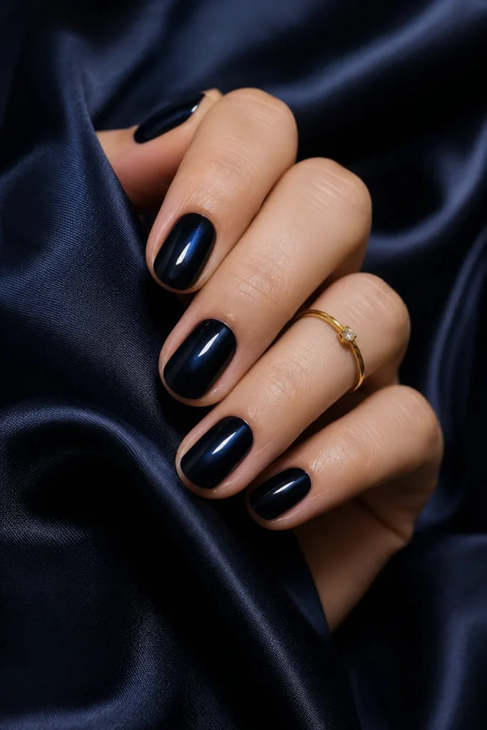 Midnight Navy Nails