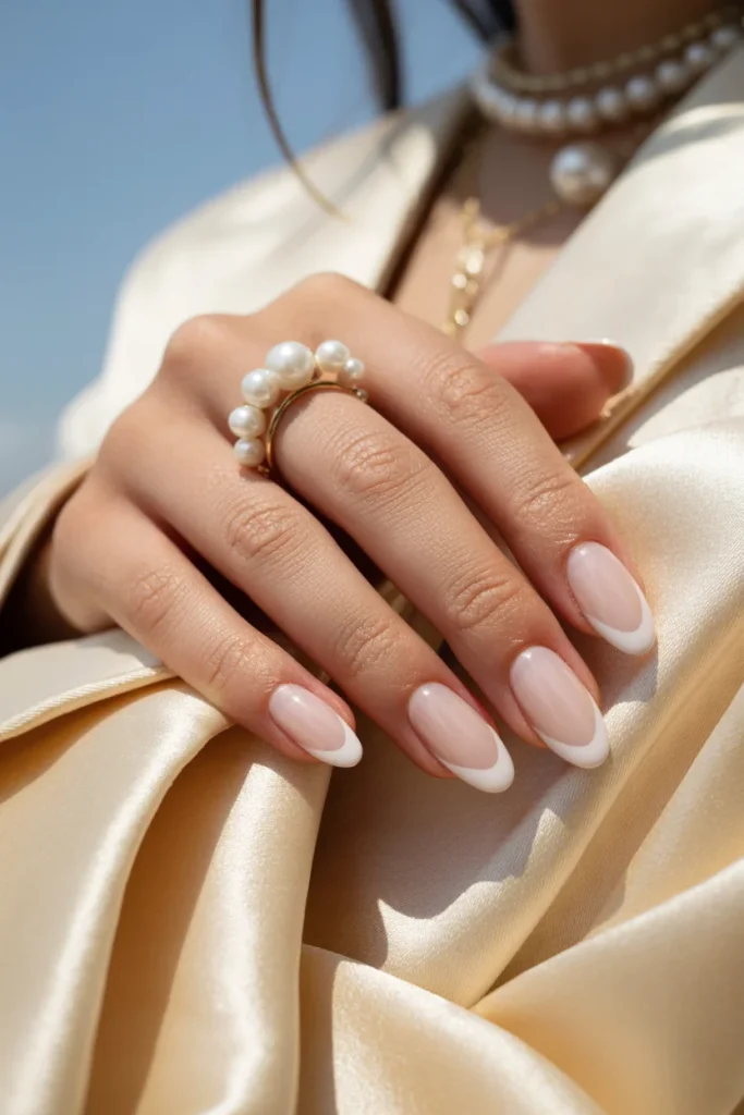 31 Neutral Nail Ideas That Look Chic, Timeless, and Never Boring 6 Milky Nude French Tips