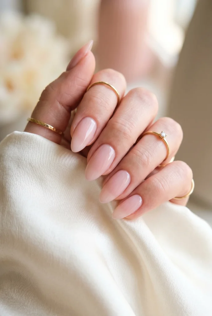 29 Classy Spring Nails That Look Polished, Pretty, and Expensive 5 Milky Pink Almond Nails