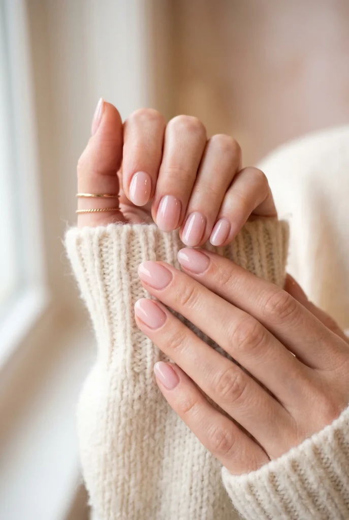31 Classy Pink Nail Ideas for a Pretty, Polished Manicure 3 Milky Pink Gloss Nails