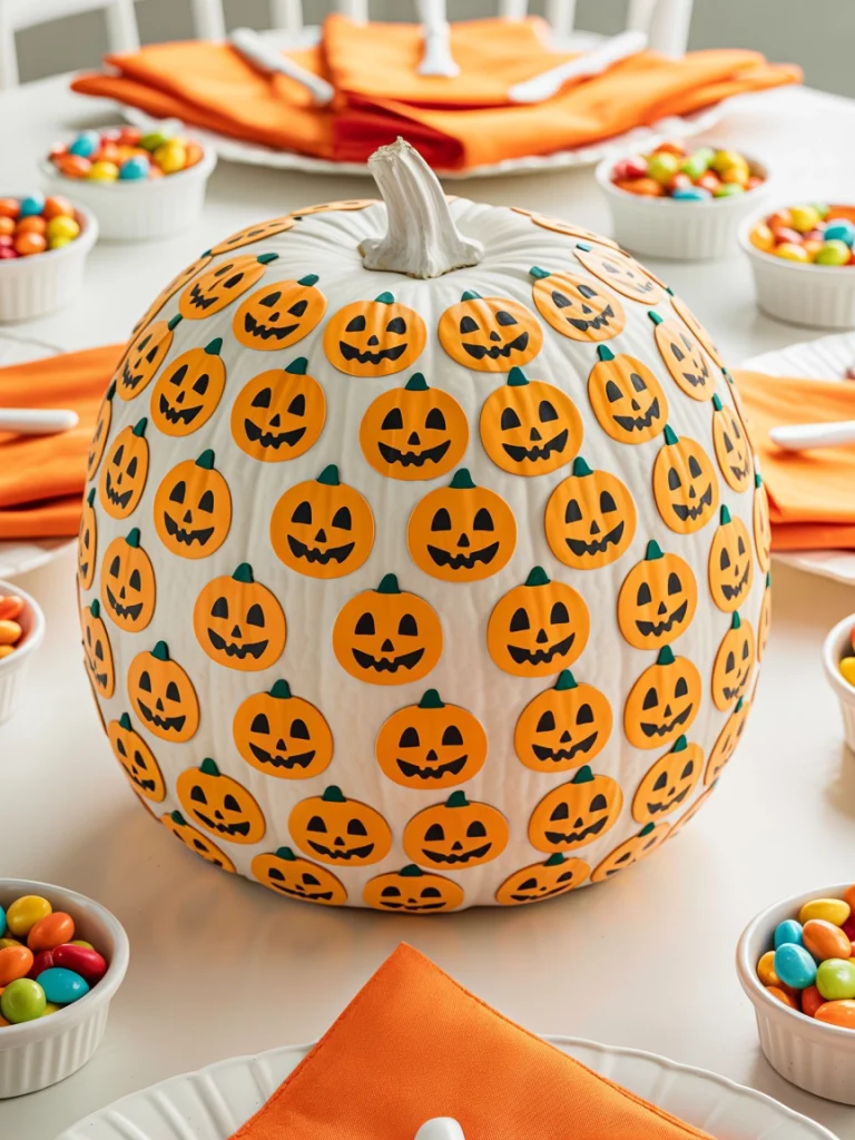 28 Pumpkin Painting Ideas That Look Creative, Cute, and Easy to Copy 12 Mini Jack o Lantern Pattern