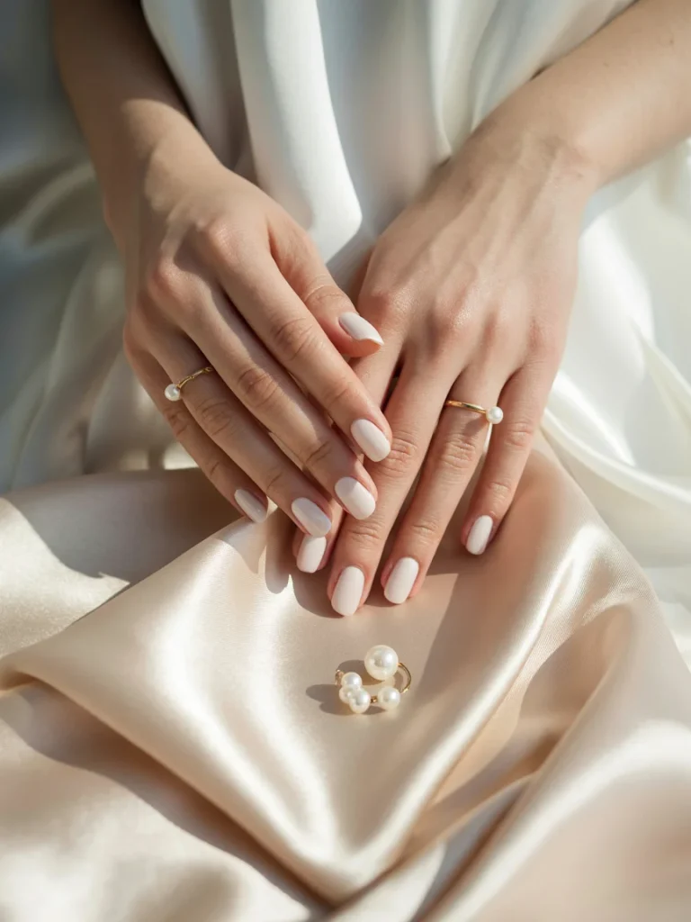 29 Old Money Nail Ideas for Summer That Look Effortlessly Expensive 33 Mini Pearl Accent Nails