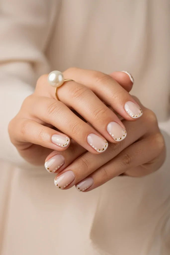 31 Neutral Nail Ideas That Look Chic, Timeless, and Never Boring 23 Minimal Neutral Dot Nails