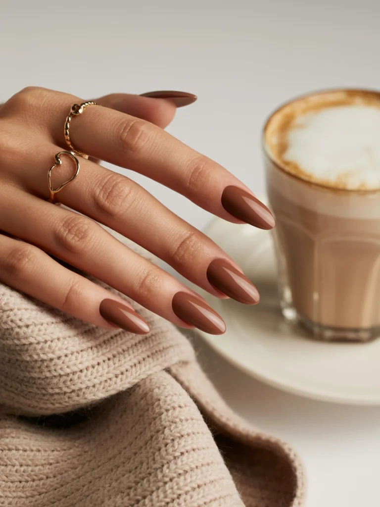 Mocha Almond Nails