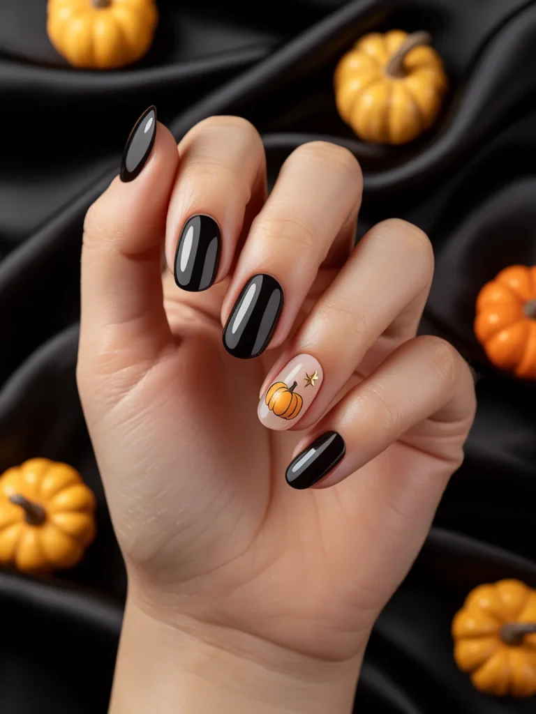 30 Halloween Nail Ideas That Are Spooky, Cute, and Actually Wearable 35 One Accent Nail Manicure