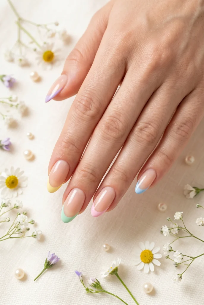 Pastel French Tips 3