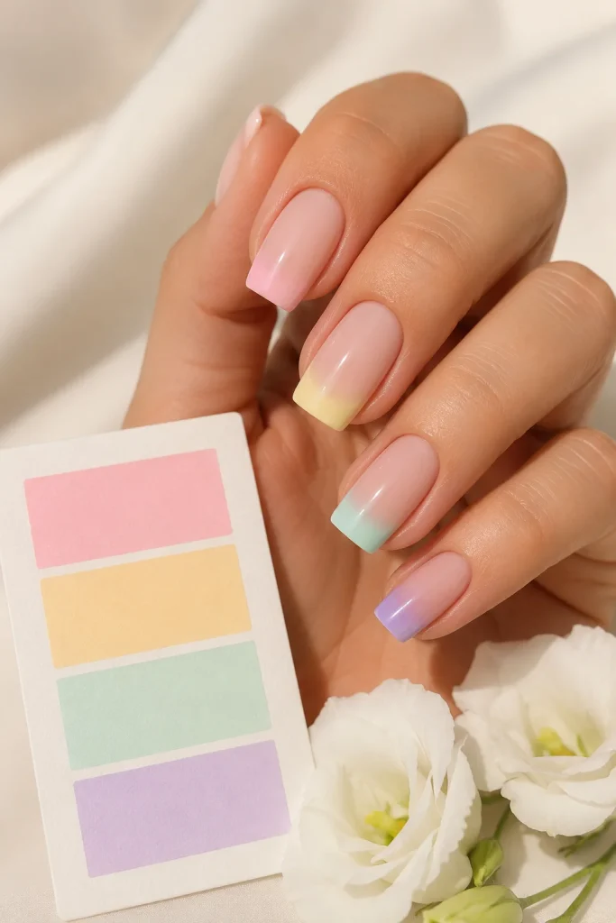 29 Pastel Easter Nail Ideas That Look Sweet, Soft, and So Pretty 22 Pastel Ombre Tips