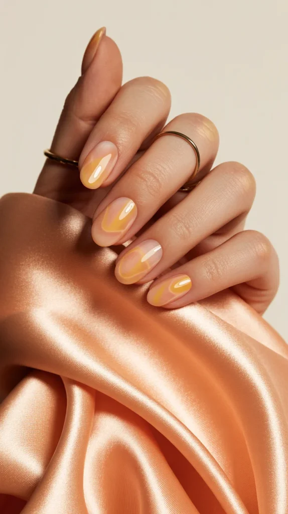 31 Trendy Nail Colors for 2027 That Look Expensive in Every Season 7 Peach Glaze