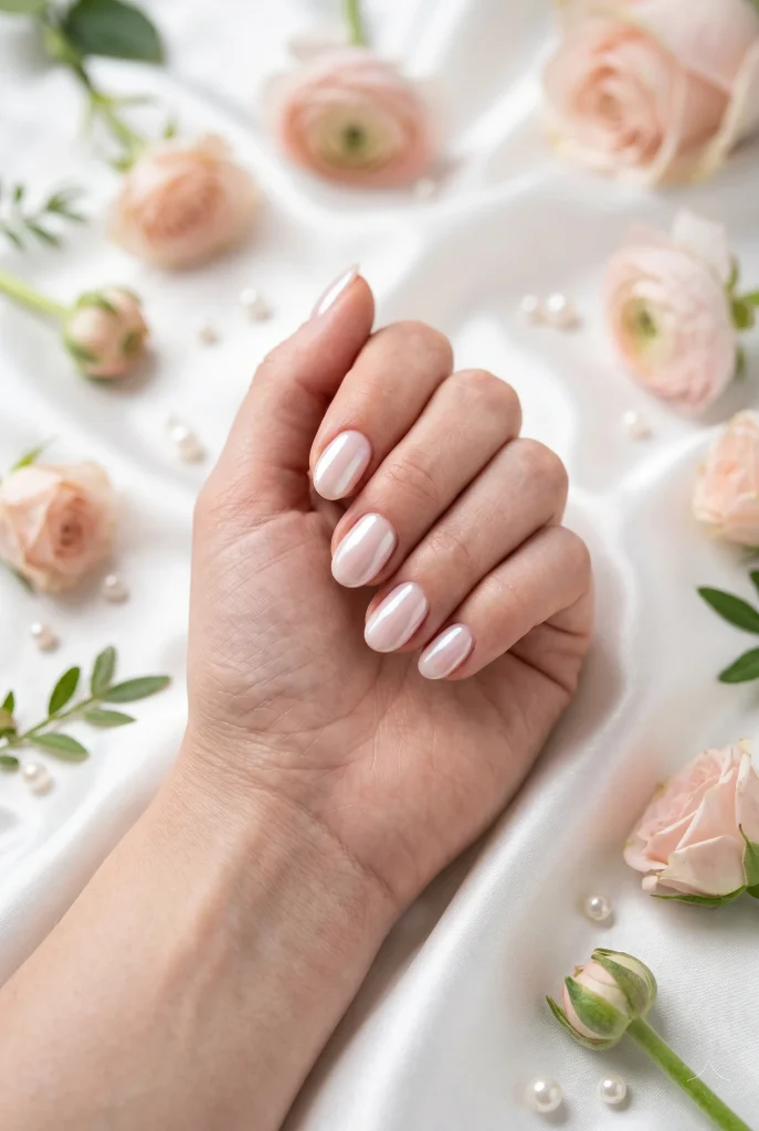 Pearl Glaze Nails 1