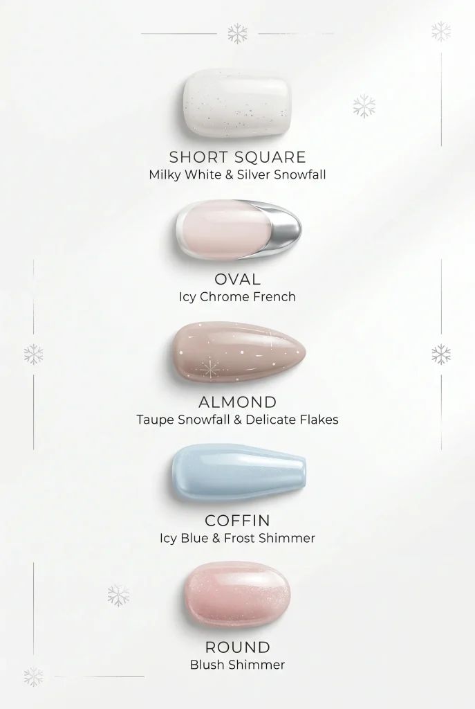 29 Winter Nail Designs That'll Make You Feel Like a Snow Goddess 34 Pick a Nail Shape That Supports the Design