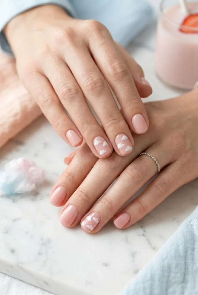 Pink Cloud Nails