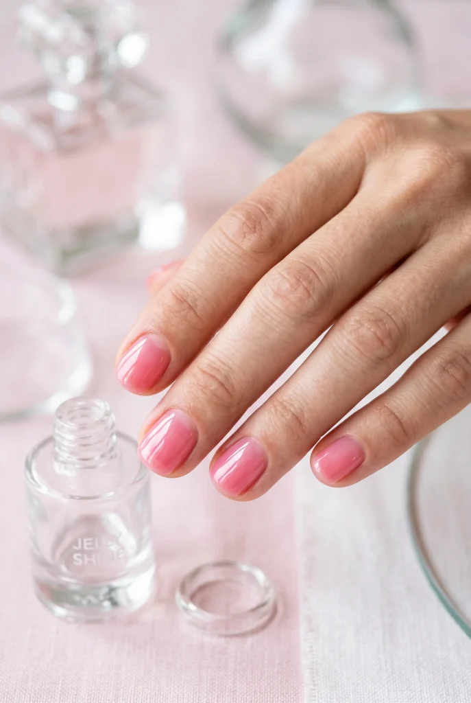 31 Classy Pink Nail Ideas for a Pretty, Polished Manicure 7 Pink Jelly Nails