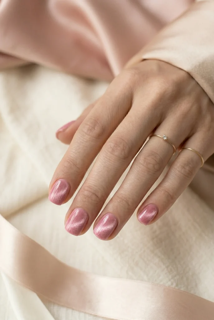 Pink Velvet Nails