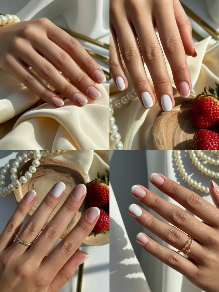 29 Old Money Nail Ideas for Summer That Look Effortlessly Expensive 29 Pink and White Skittle Nails