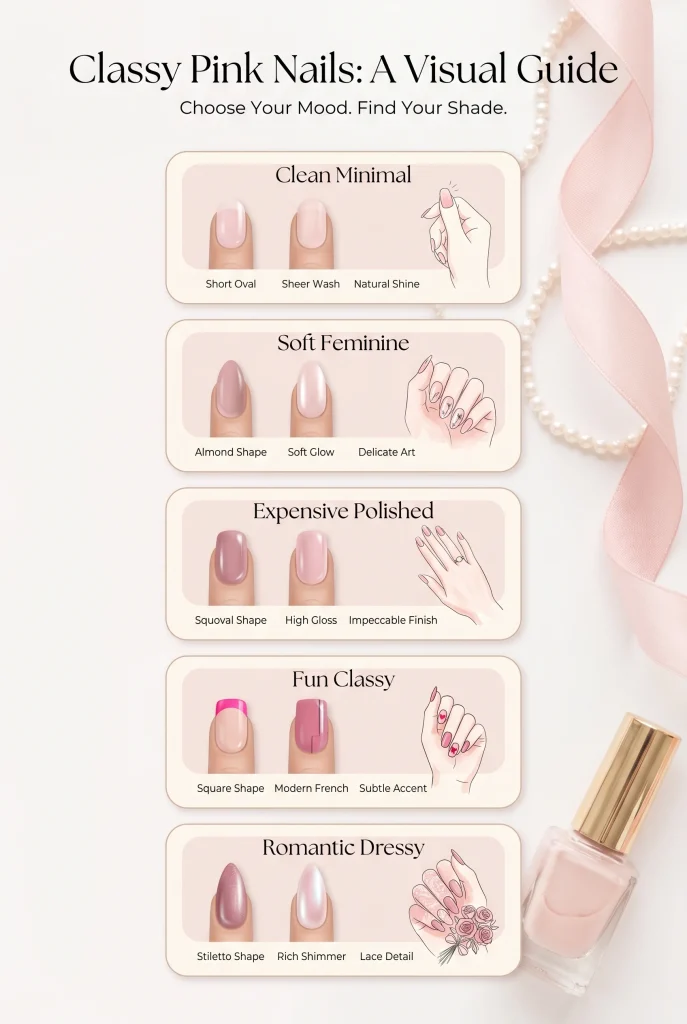 31 Classy Pink Nail Ideas for a Pretty, Polished Manicure 2 Quick Pink Nail Style Guide Before You Choose