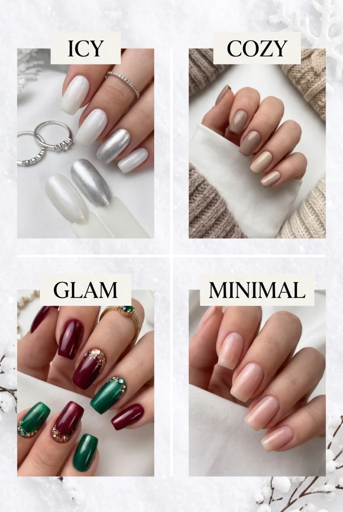 29 Winter Nail Designs That'll Make You Feel Like a Snow Goddess 2 Quick Winter Nail Design Cheat Sheet