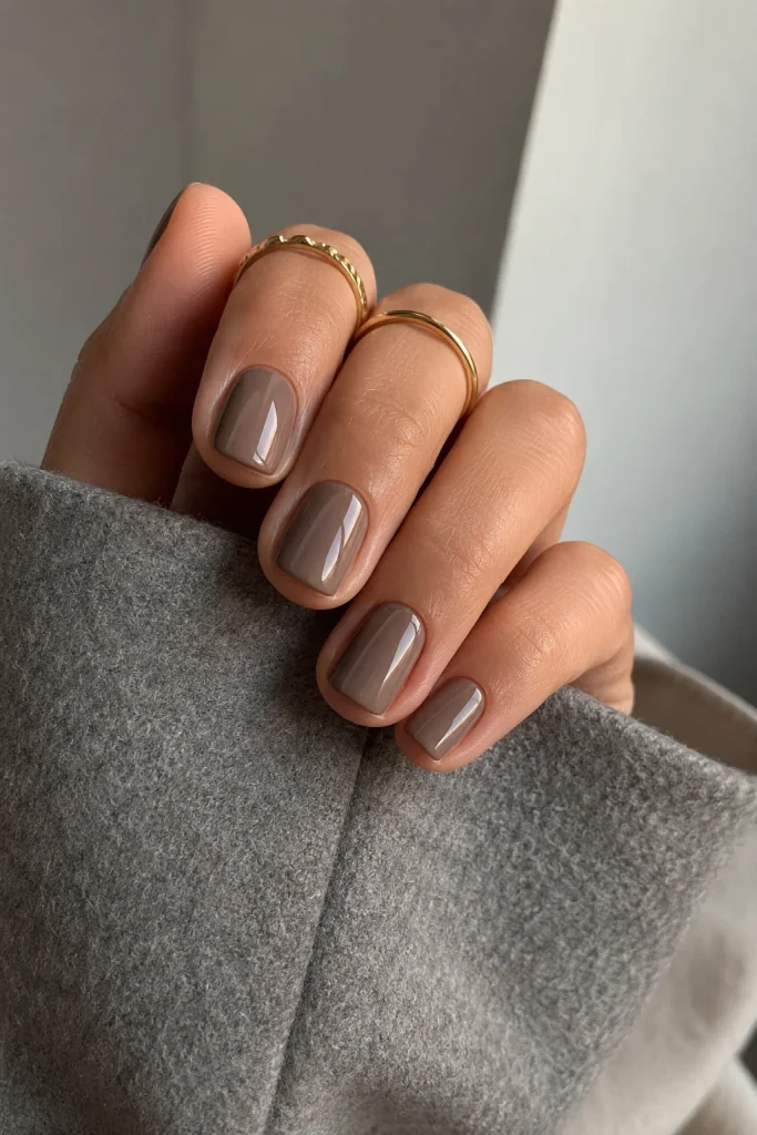Smoky Taupe Nails