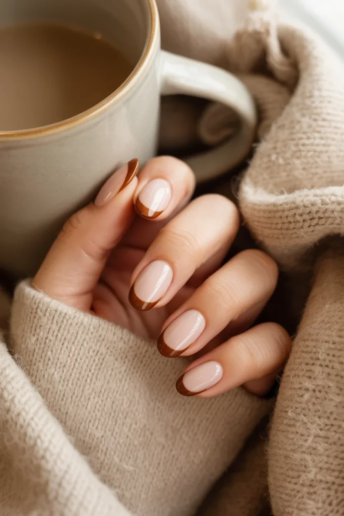 31 Neutral Nail Ideas That Look Chic, Timeless, and Never Boring 25 Soft Brown French Tips