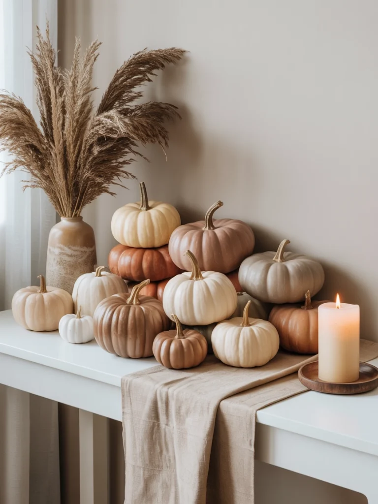 28 Pumpkin Painting Ideas That Look Creative, Cute, and Easy to Copy 33 Soft Neutral Pumpkins for Minimal Fall Decor