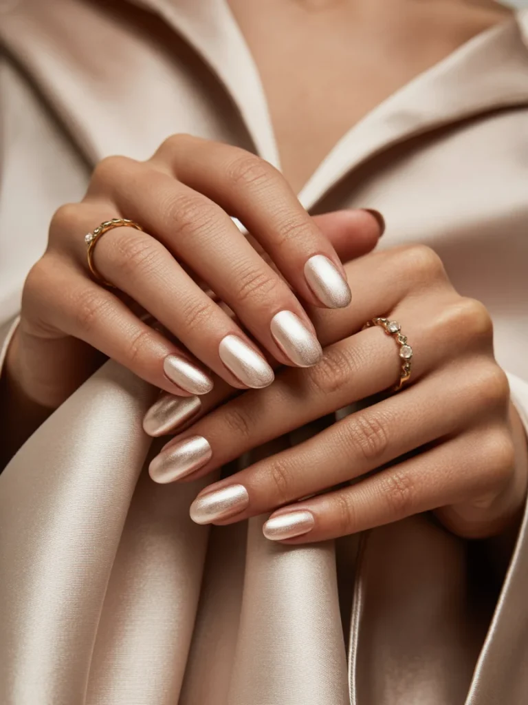 29 Old Money Nail Ideas for Summer That Look Effortlessly Expensive 28 Soft Nude Chrome Nails