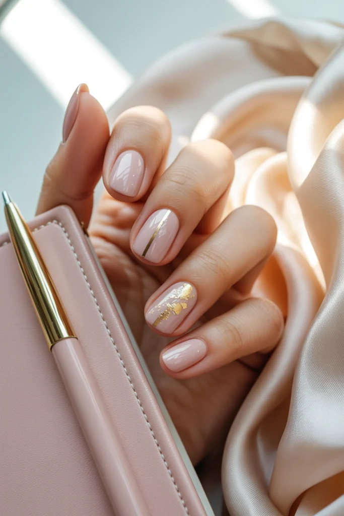 32 January Nail Ideas to Slay Your New Year Resolutions 7 Soft Pink Goal Getter Nails