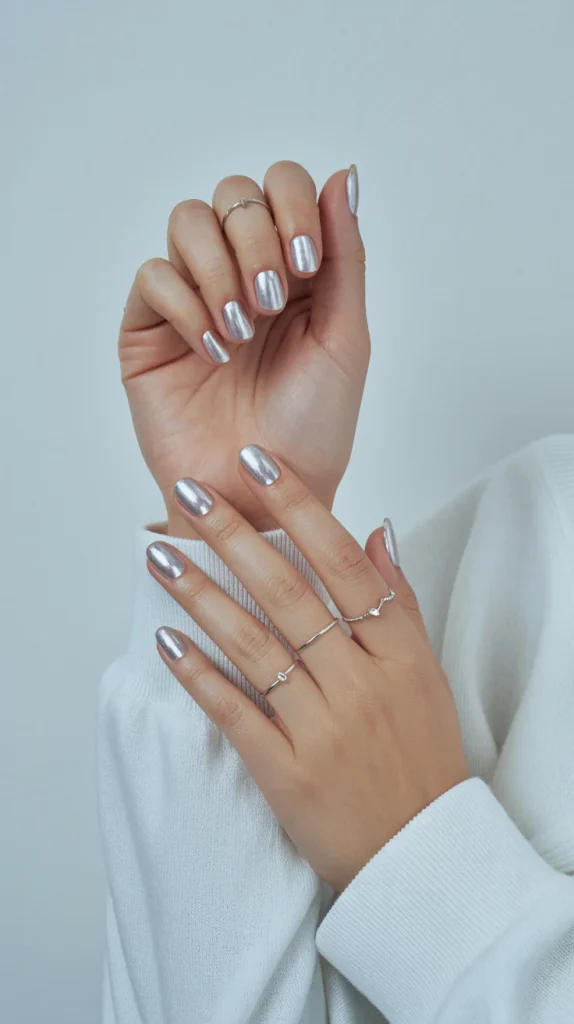 31 Trendy Nail Colors for 2027 That Look Expensive in Every Season 33 Soft Silver