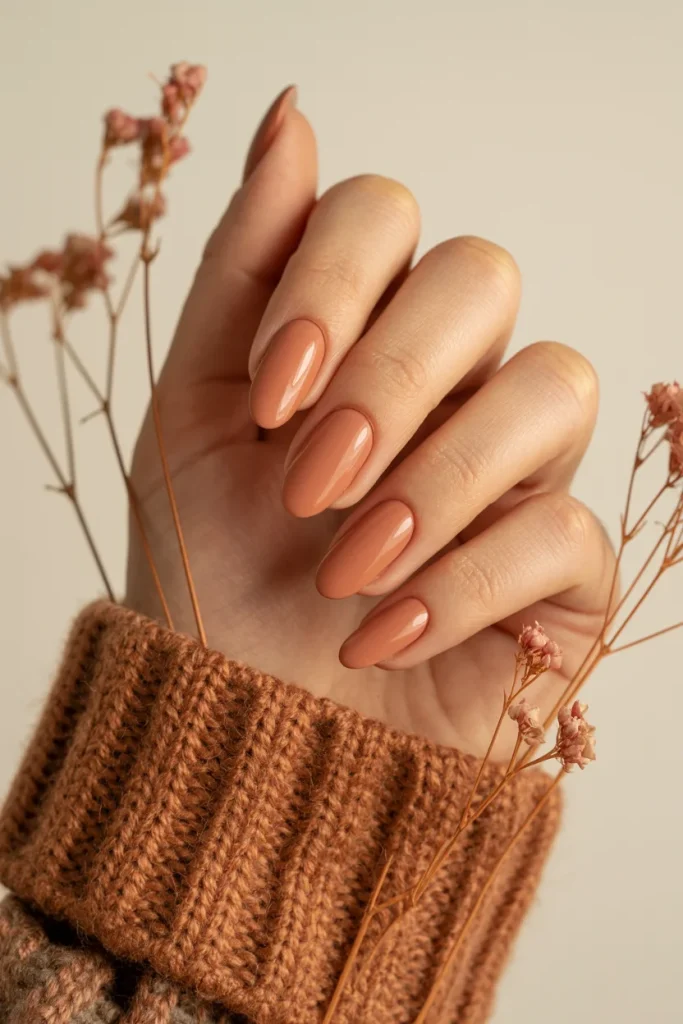 31 Neutral Nail Ideas That Look Chic, Timeless, and Never Boring 31 Soft Terracotta Nude Nails
