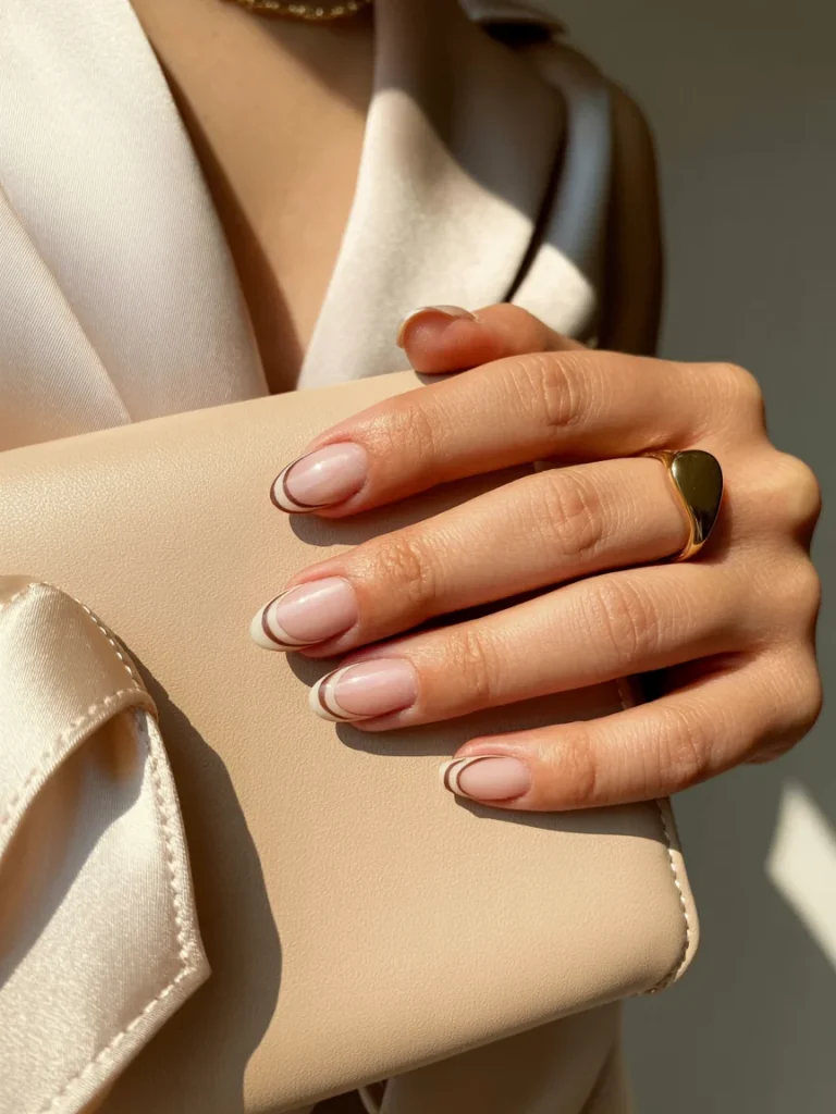 29 Old Money Nail Ideas for Summer That Look Effortlessly Expensive 19 Thin Beige French Tips