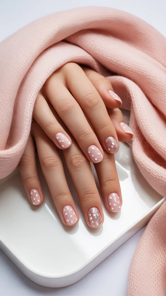 Tiny Polka Dot Nails