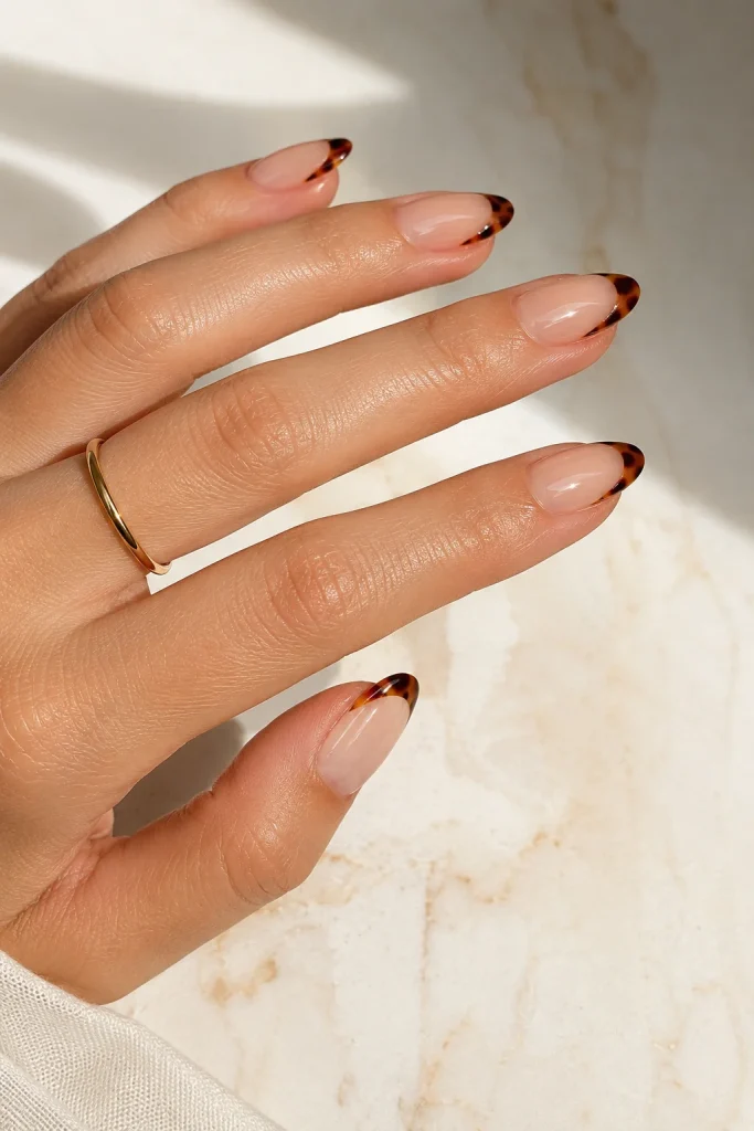 Tortoiseshell French Tips 1