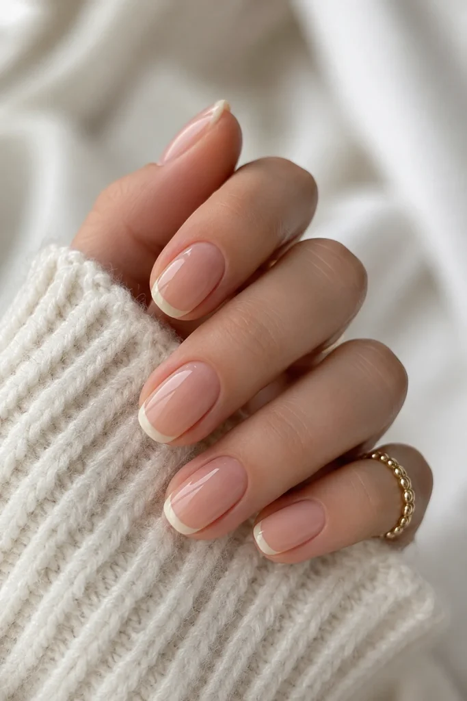 32 Old Money Nails for Winter That Look Timeless and Expensive 30 Vanilla French Nails